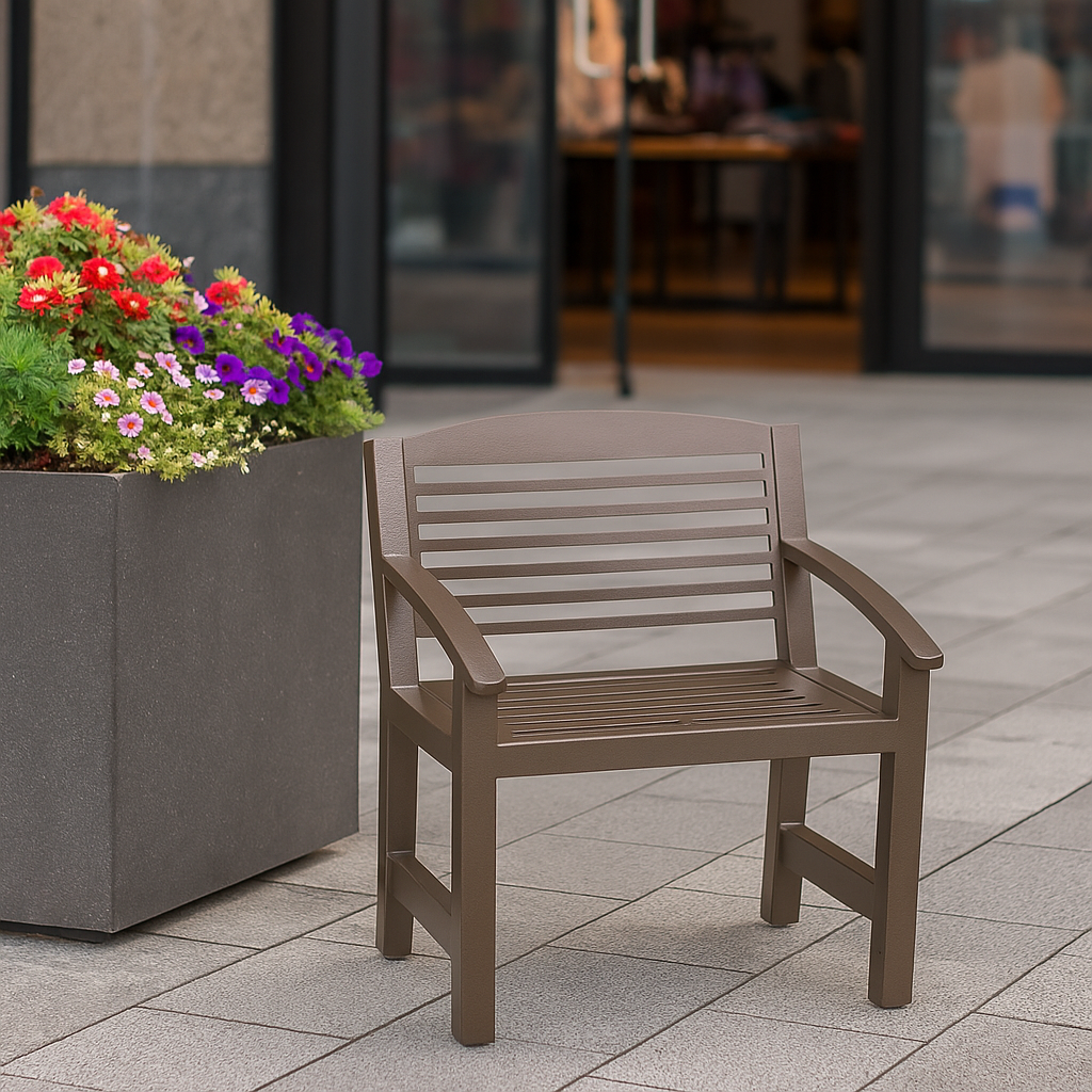 Soho Single Bench with Arms