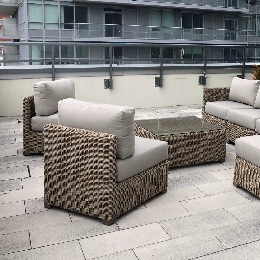 Veranda Armless Chair, Driftwood