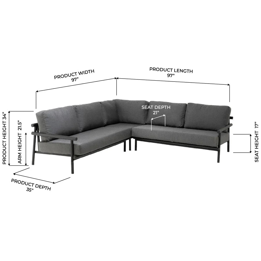 Andreas L Shaped Sectional