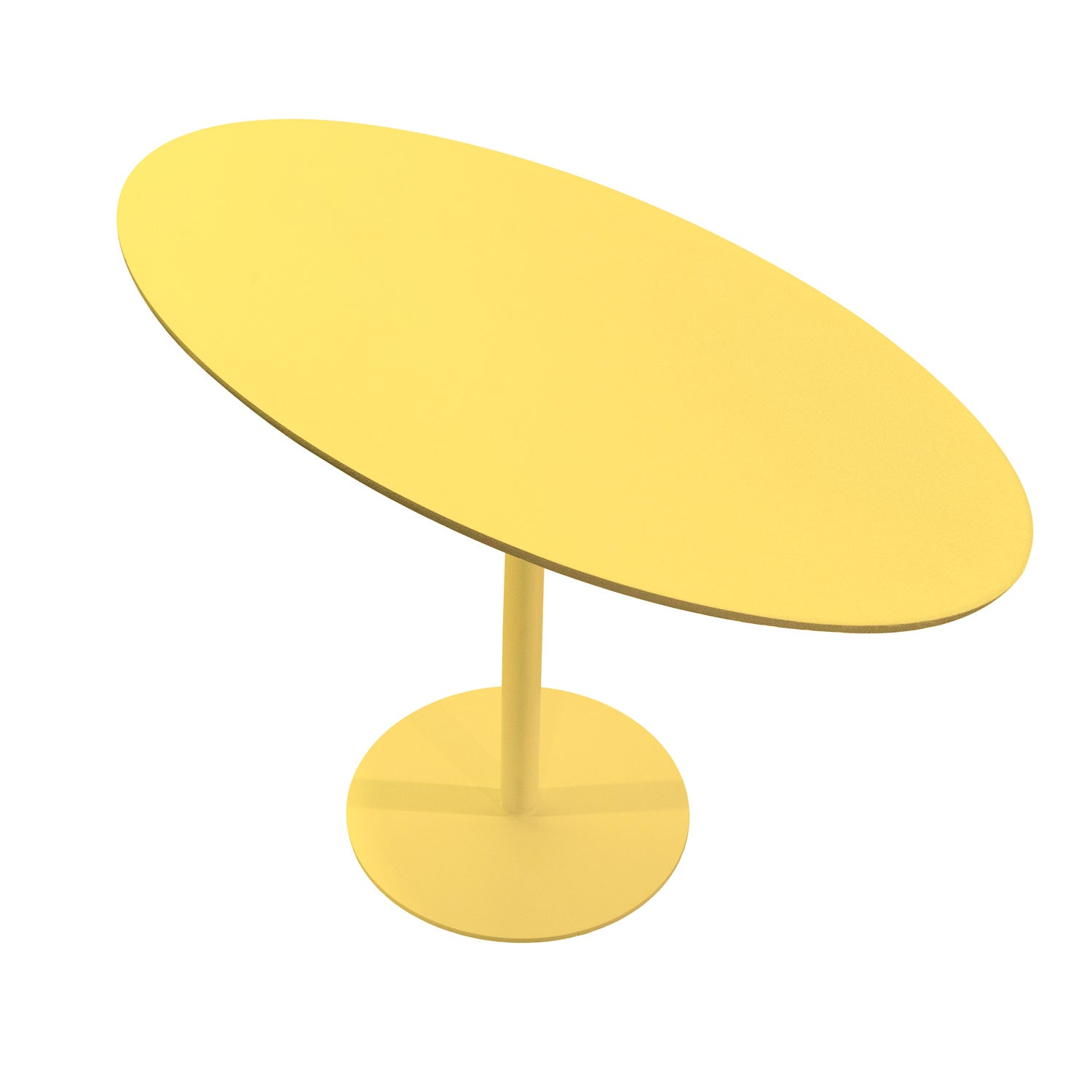Oval Razor Aluminum Table, Weighted