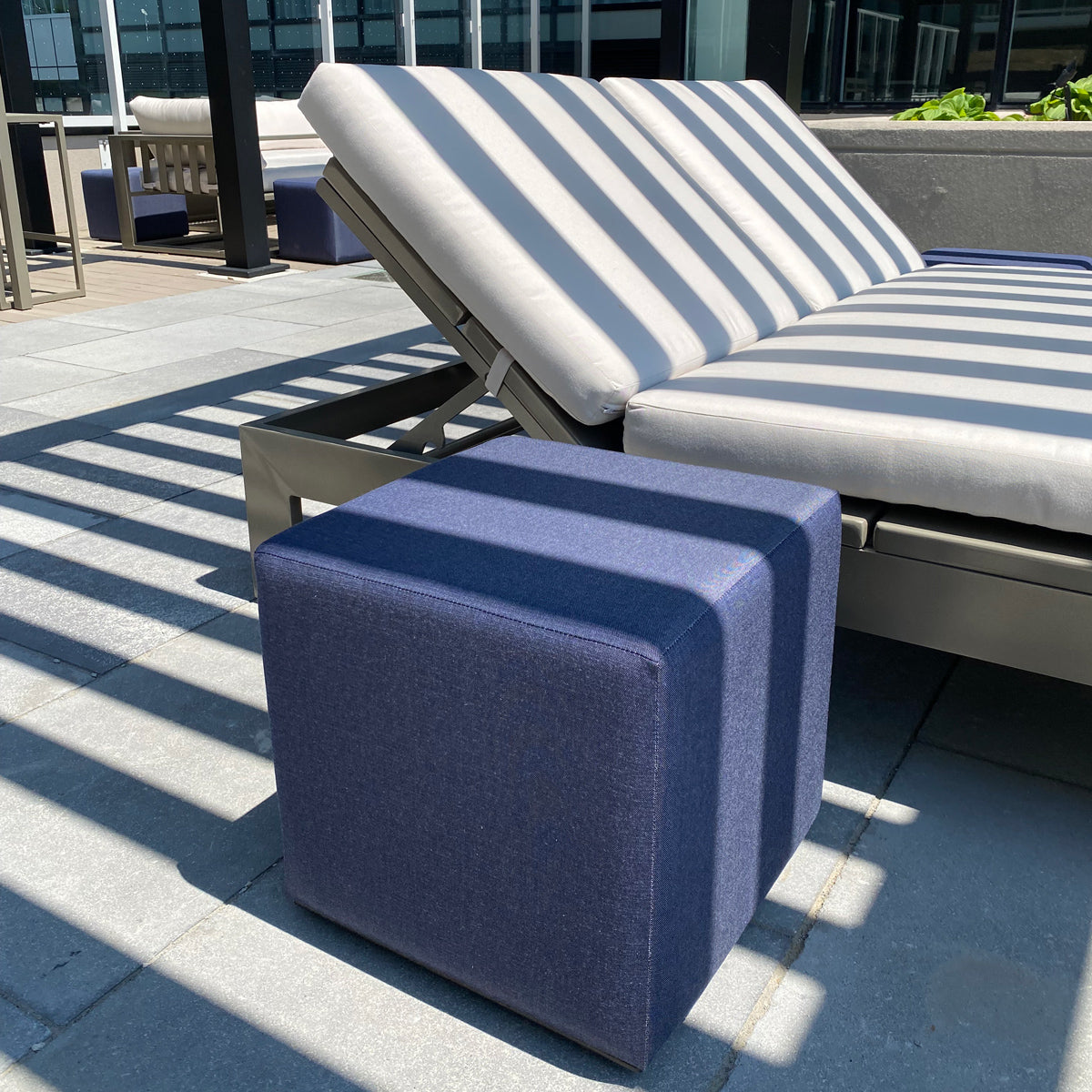 Cube Upholstered Stool/Ottoman