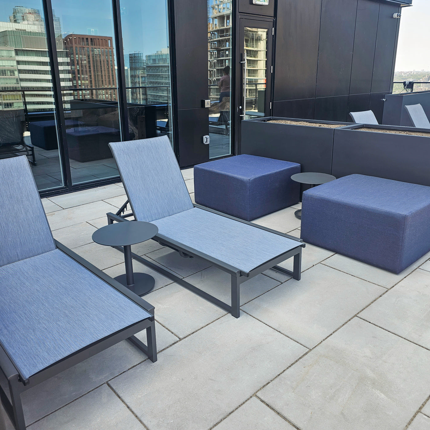 Square Upholstered Stool/Ottoman