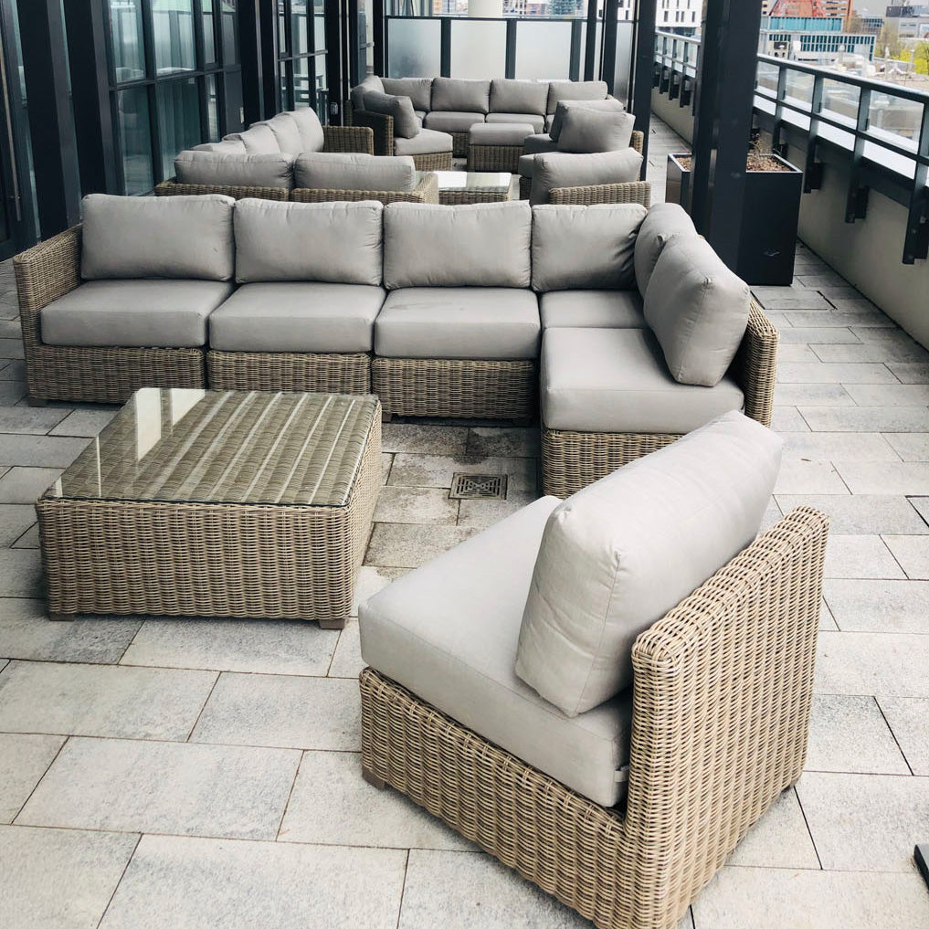 Veranda Armless Chair, Driftwood