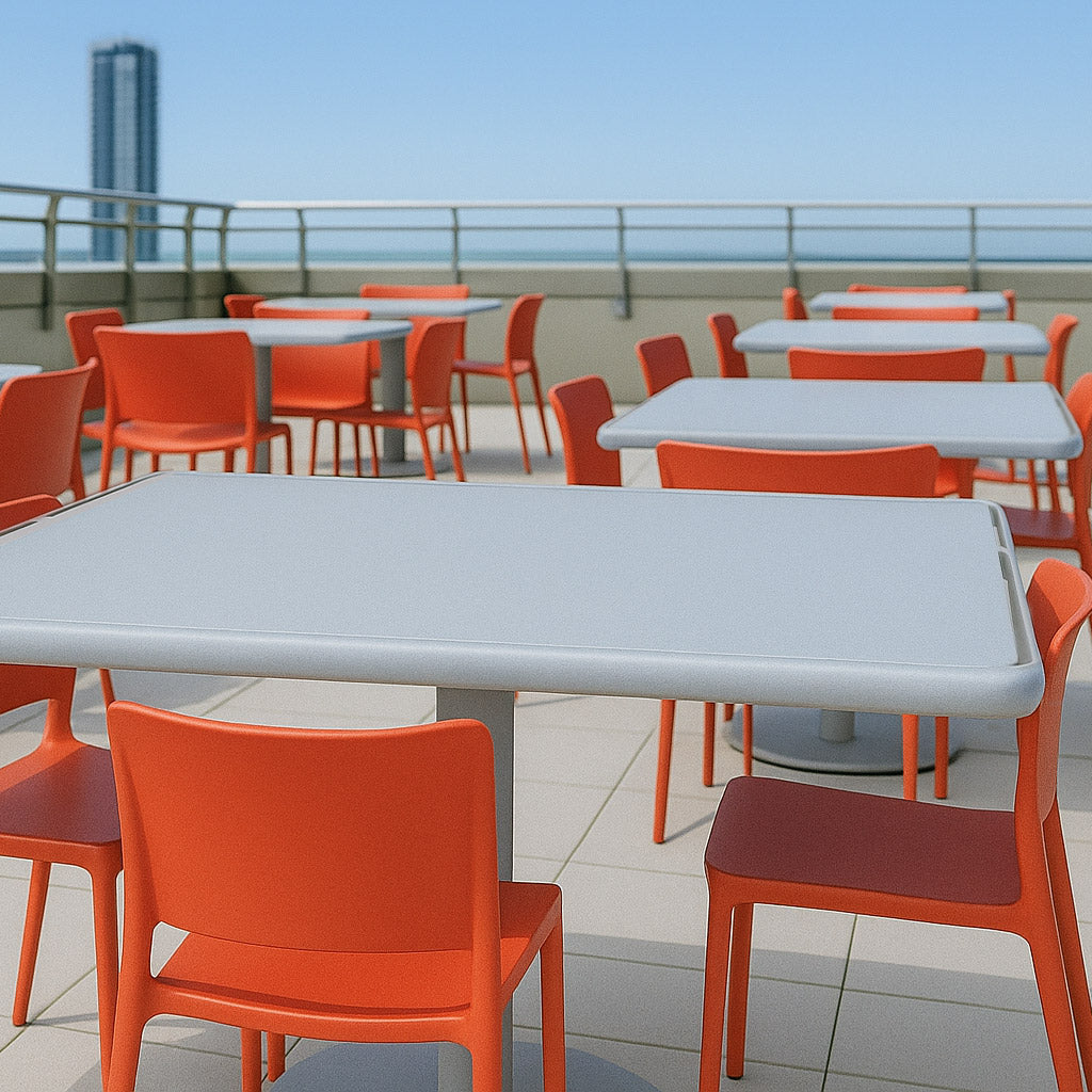 Square Plain 42" Saville Table
