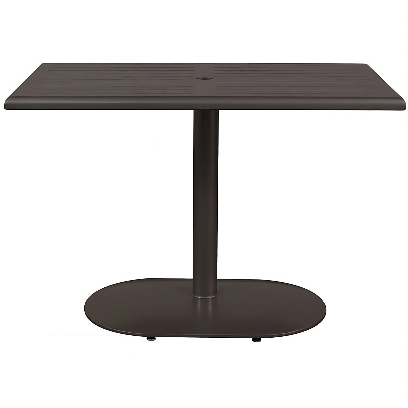 Java Aluminum Slat Table, 24" x 42"