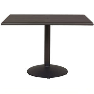 Java Aluminum Slat Table, 24" x 42"
