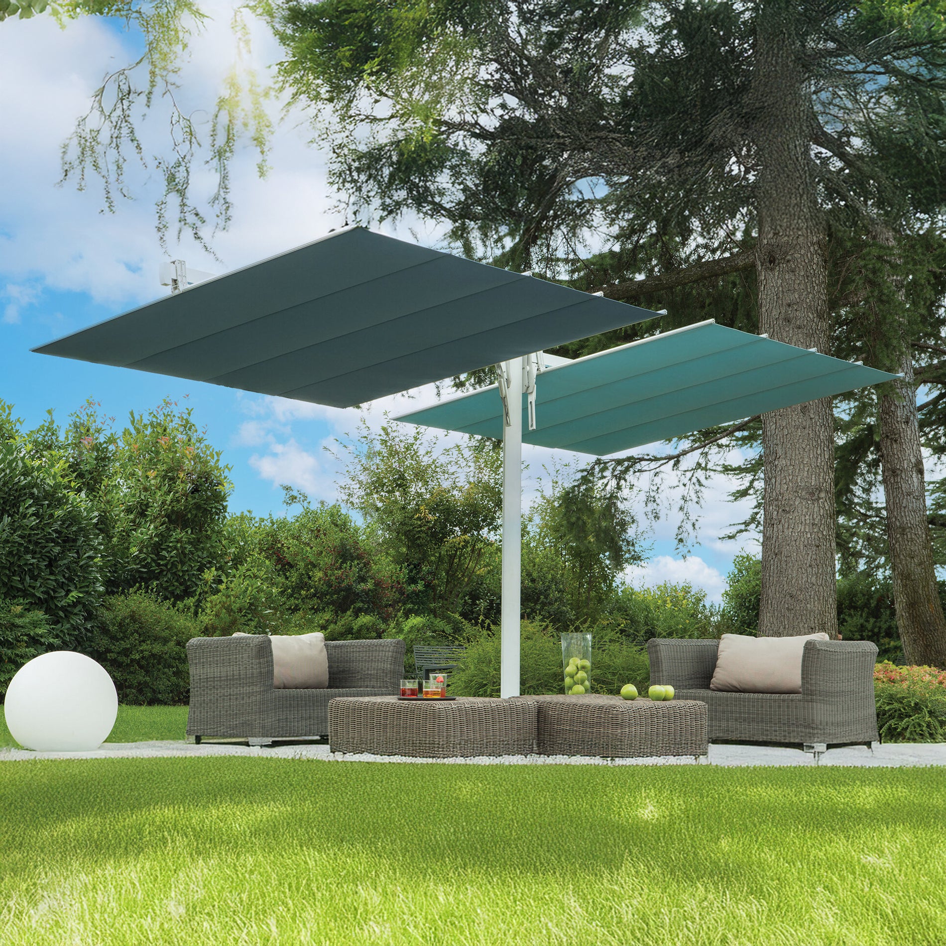 Twin Retractable Awning