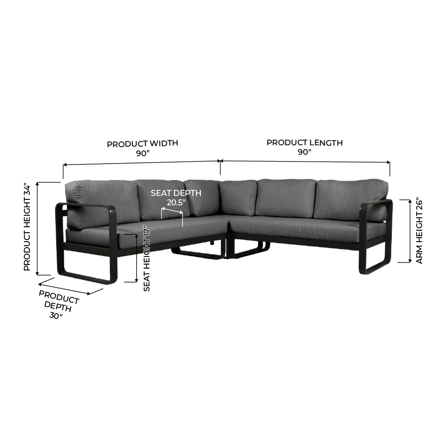 LOFT II L SHAPED SECTIONAL