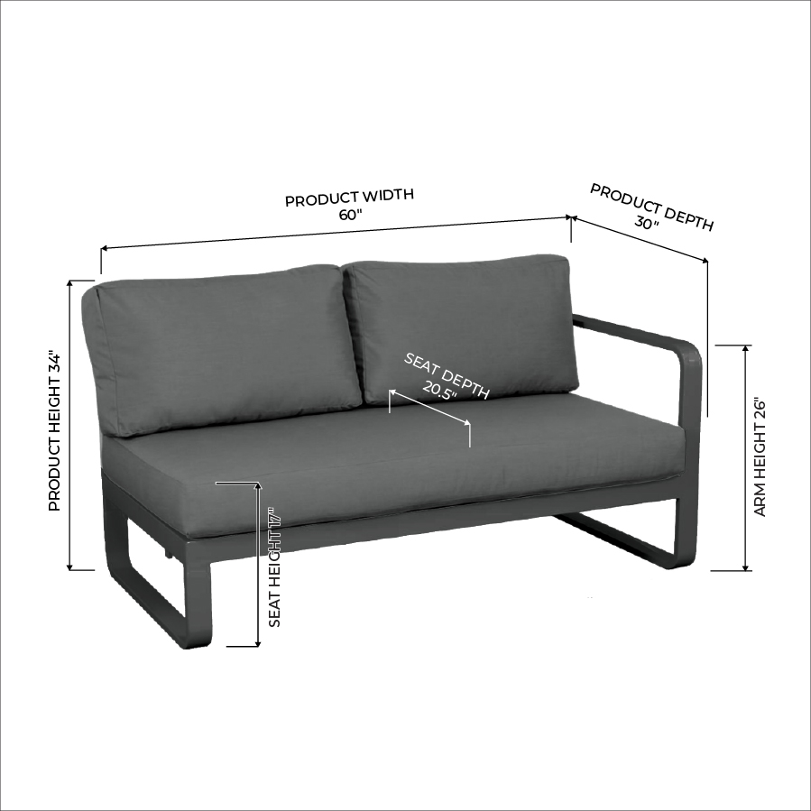 Loft II RAF Loveseat