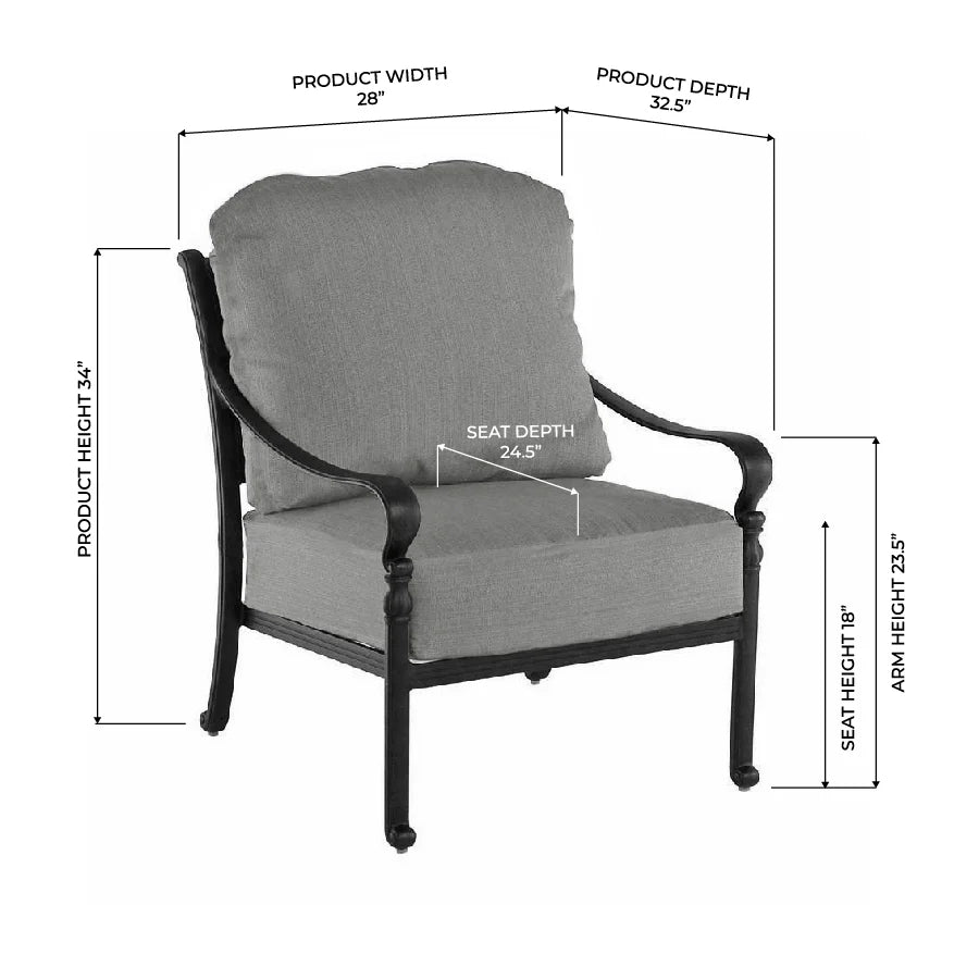 Manor High Back Club Chair