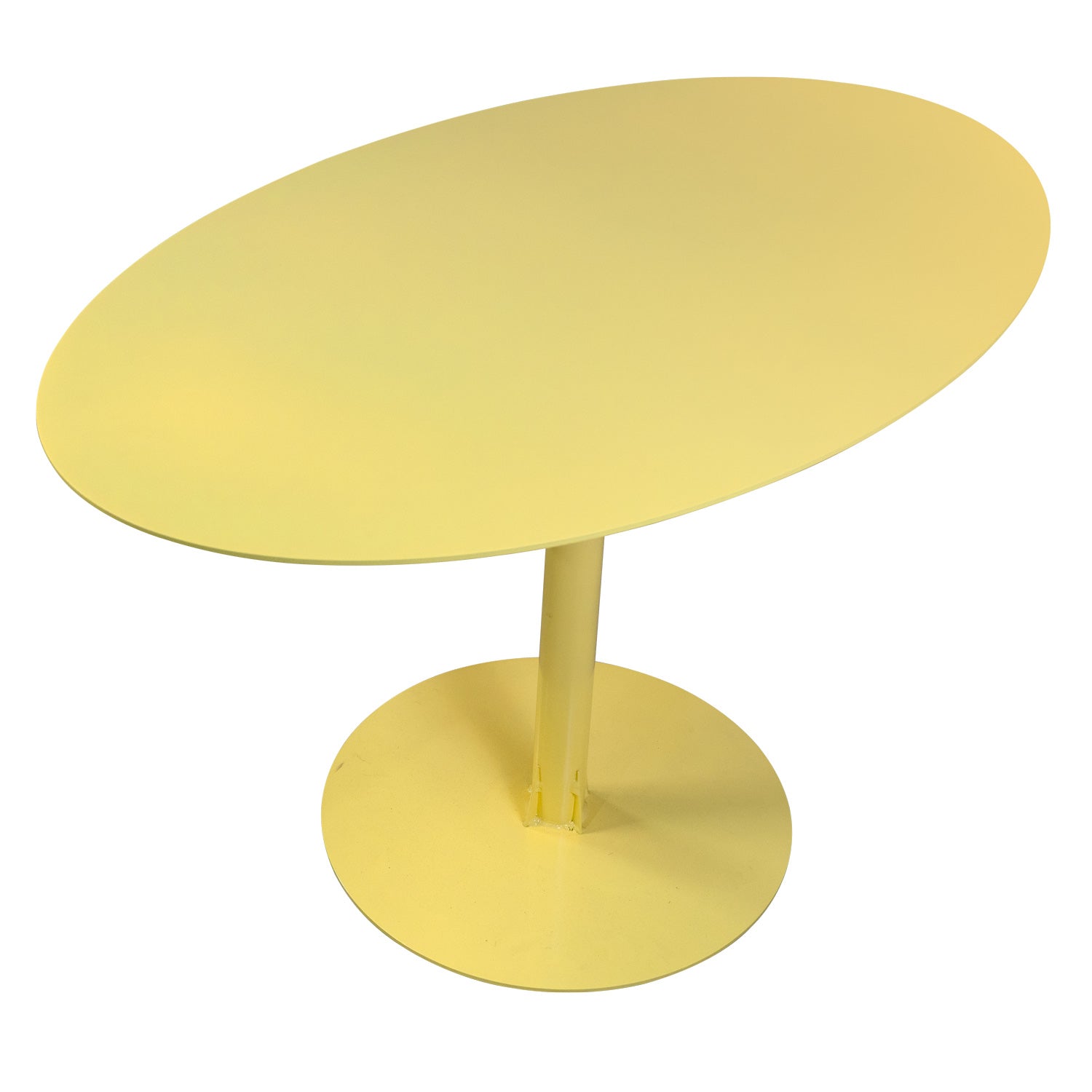 Oval Razor Aluminum Table, Weighted