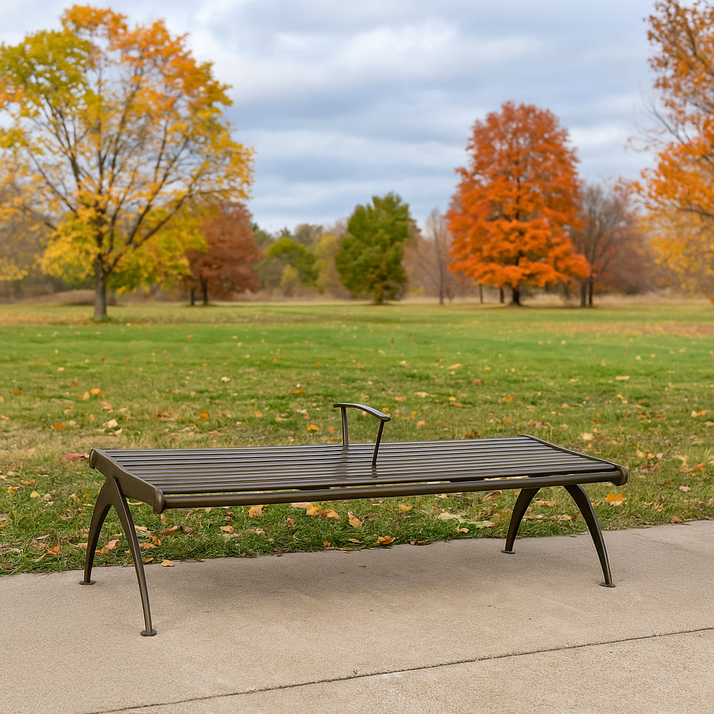 Boomerang Backless Bench