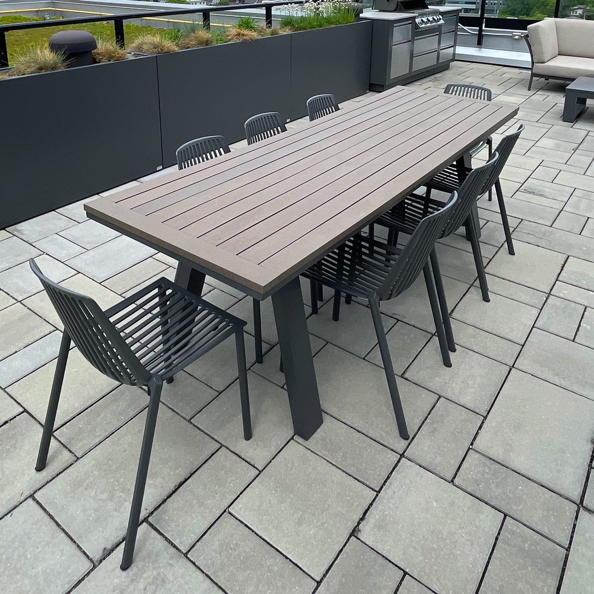 APEX Dining Table with EnviroWood Slat Top