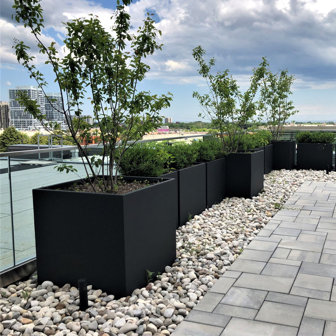 30" Terrace Aluminum Planter