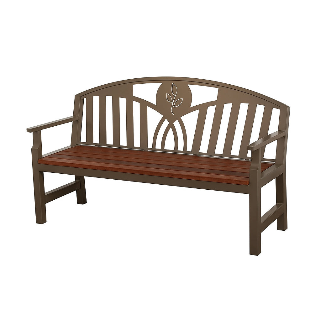 English Garden 60" Bench, Willow Back