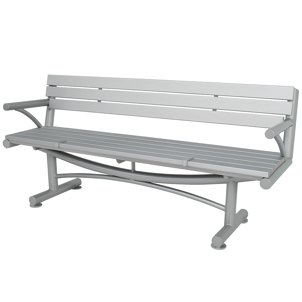 King Mills Arc Bench with Arms