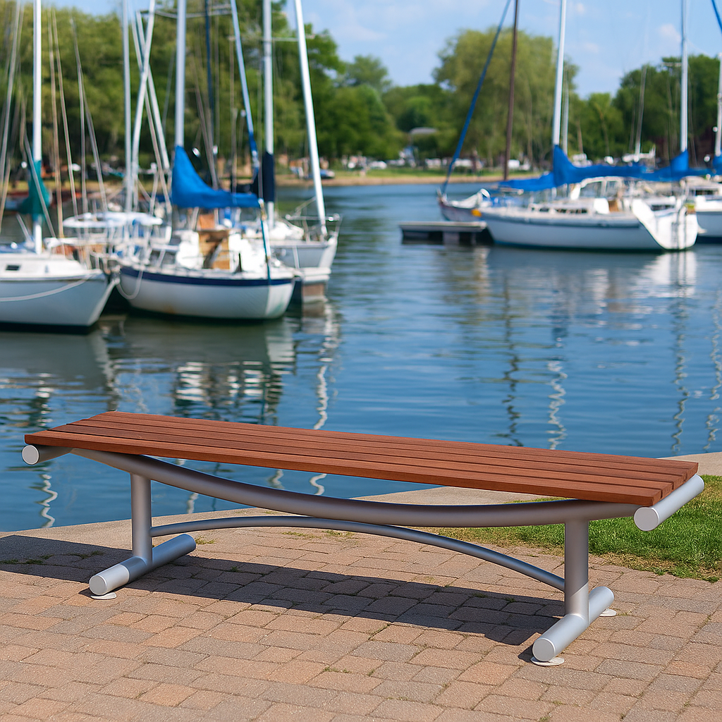 King Mills Arc Backless Bench