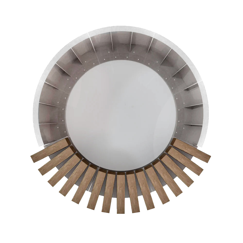 Timber Circular Planter Bench with Enviro-Wood Slats