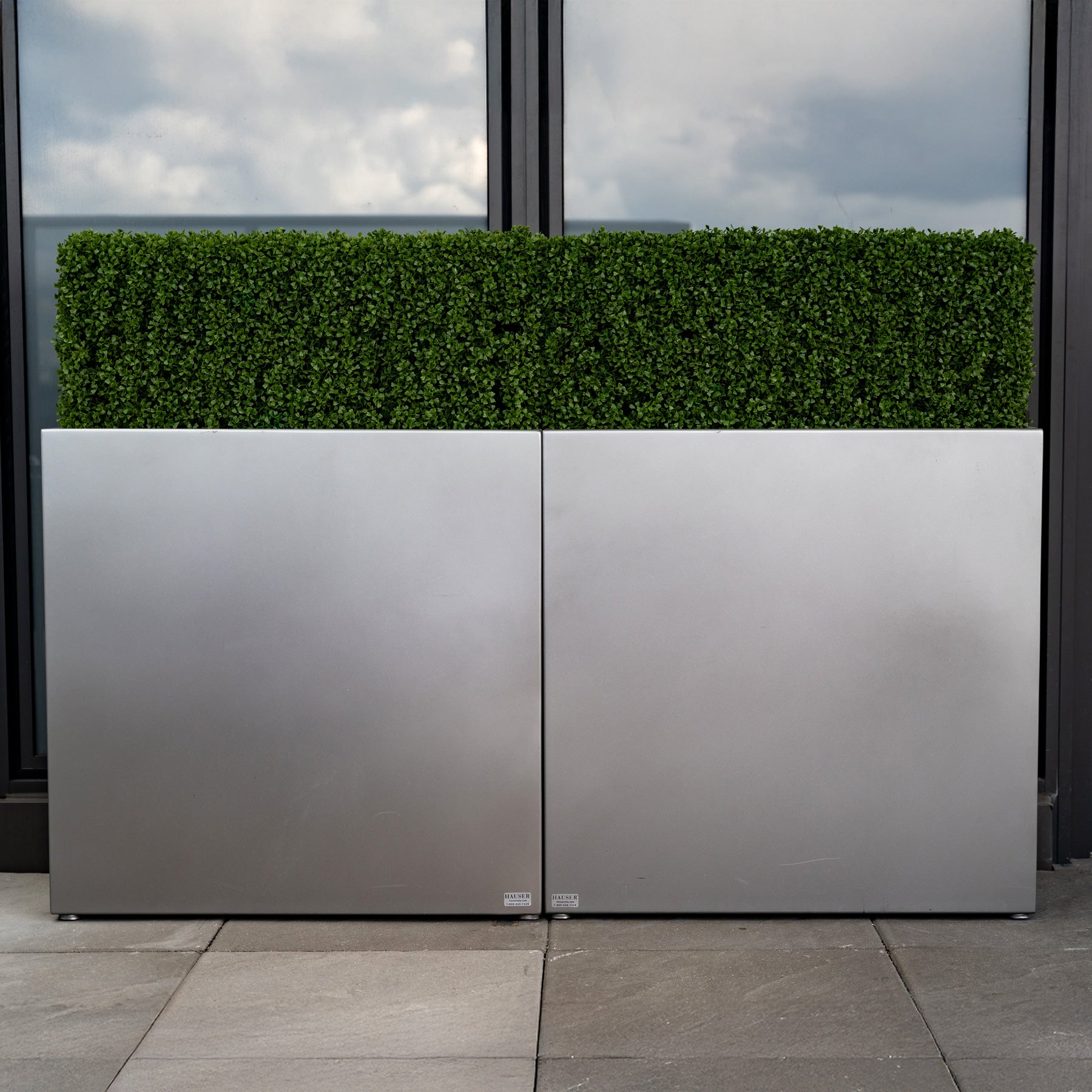 42" Terrace Aluminum Planter, 42" H