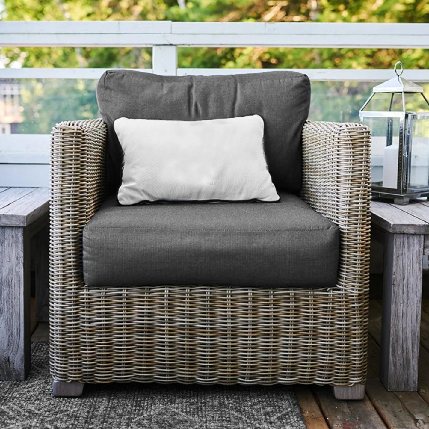 Veranda Club Chair, Driftwood