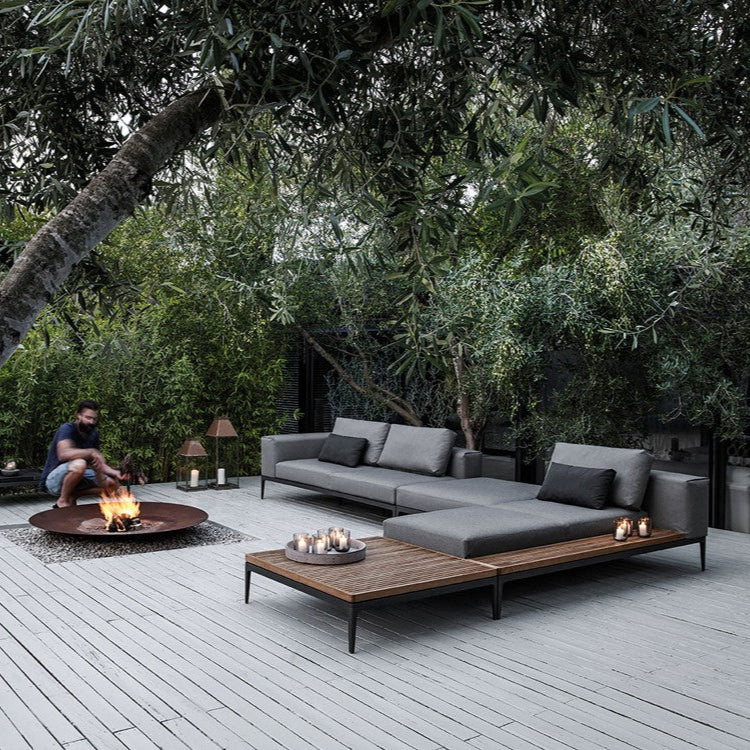 Gloster Grid Lounge Left/Right End Unit