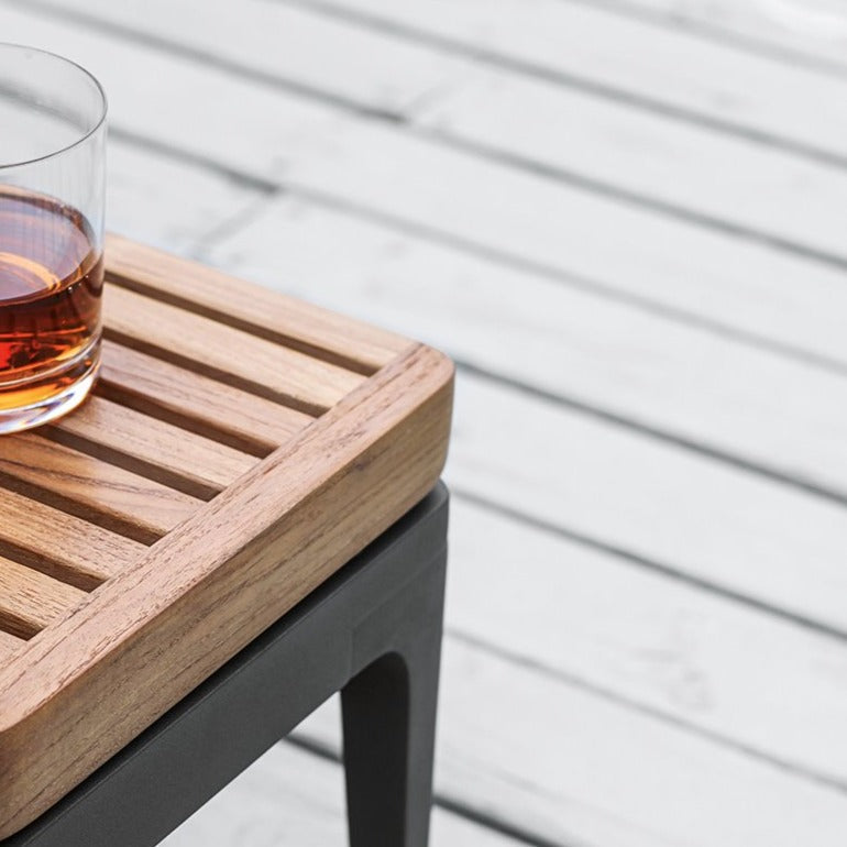 Gloster Grid Lounge Square Coffee Table Teak