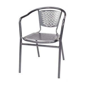 Basketweave Stacking Arm Chair