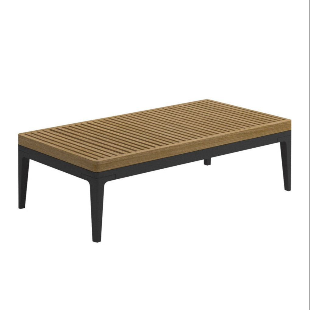 Gloster Grid Lounge Small Coffee Table Teak