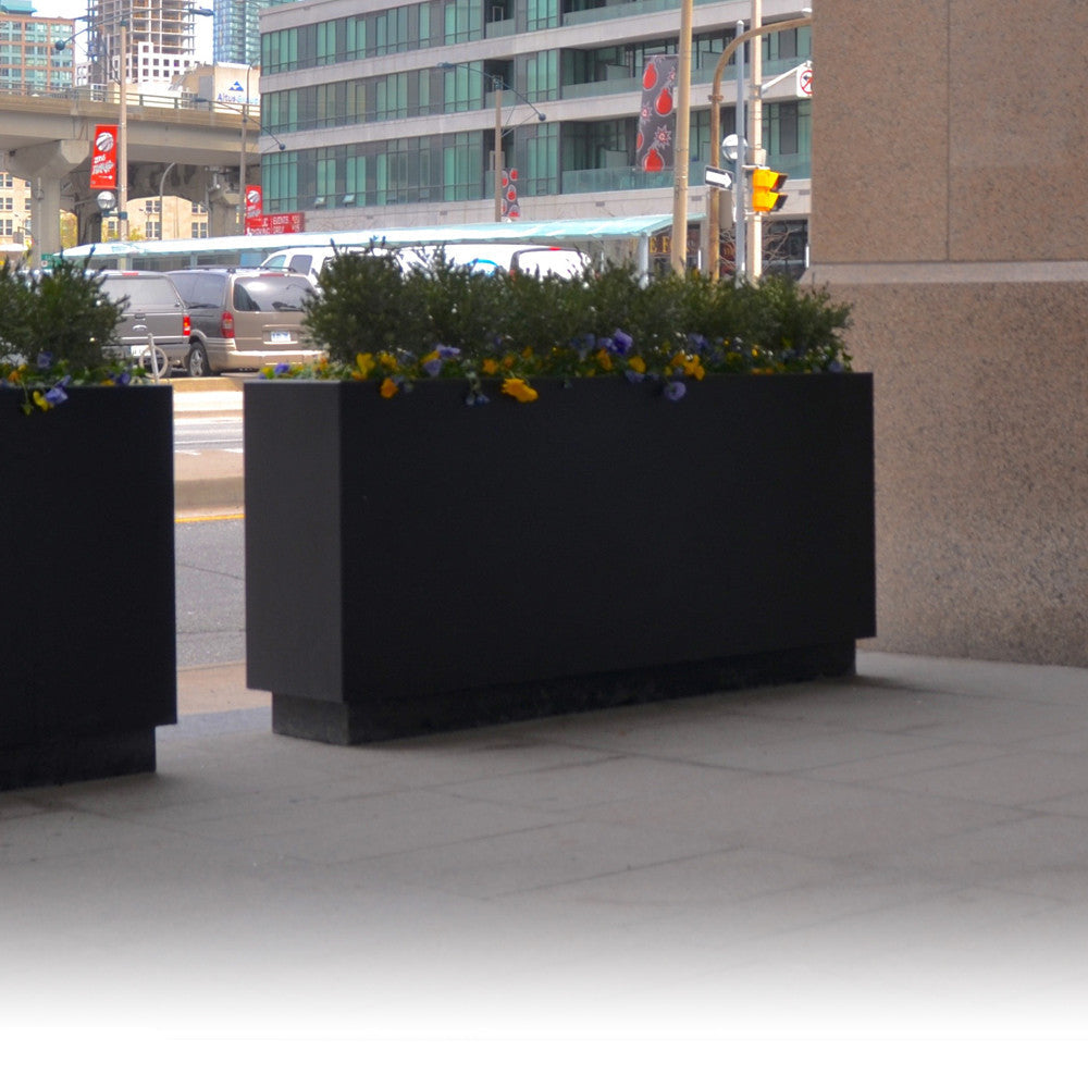 40" City Aluminum Planter