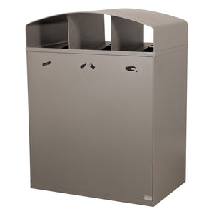 City 3 Stream Waste/Recycle Receptacle