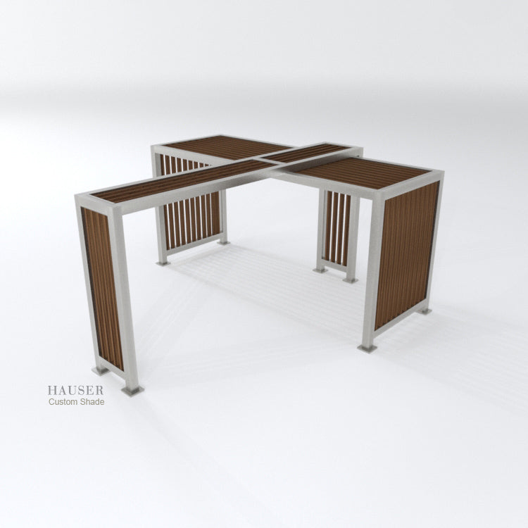 Overlapping Grand Pergola, 23' x 22' x 10.5' H