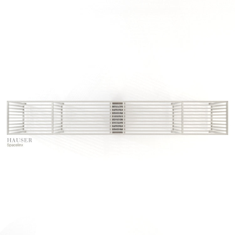 Spacelinx Modular Pergola integrated onto exisitng fire feature, Top View