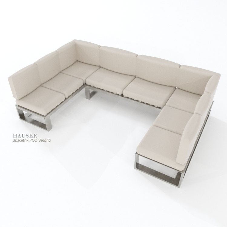 Spacelinx Modular Pergola with 4 Pod Seating