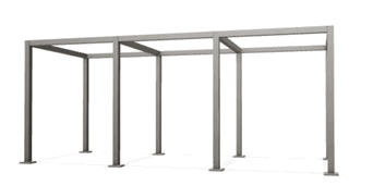 Pergola, 8.5' X 19' X 8' H