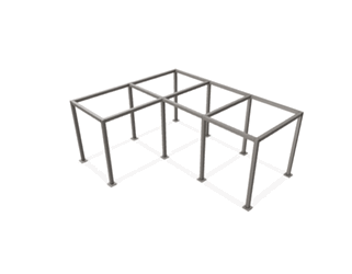 Pergola, 16.5' x 19' x 8' H