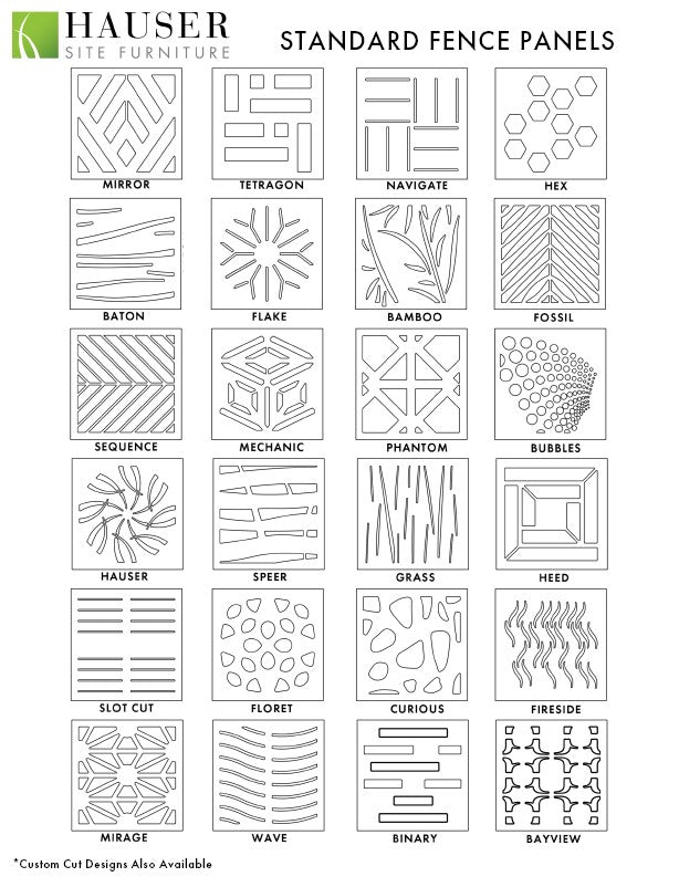 MODeco Laser Cut Panel Designs