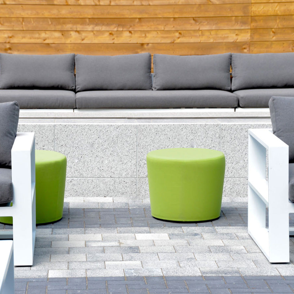 Conical Upholstered Stool/Ottoman