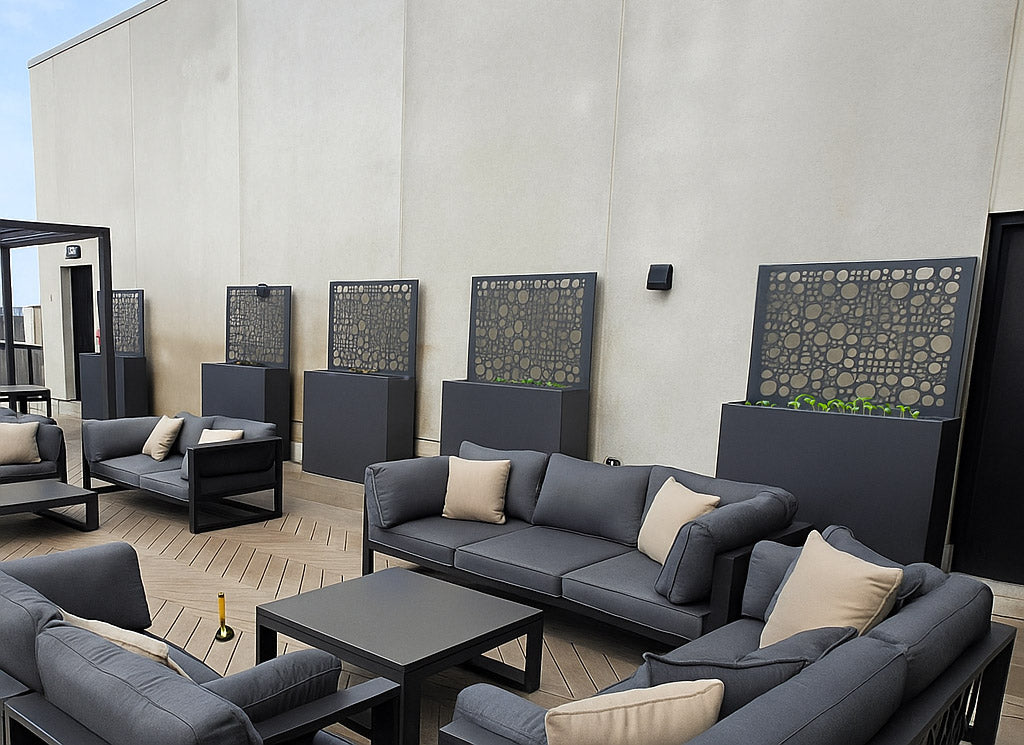 42" Terrace Aluminum Planter, 42" H