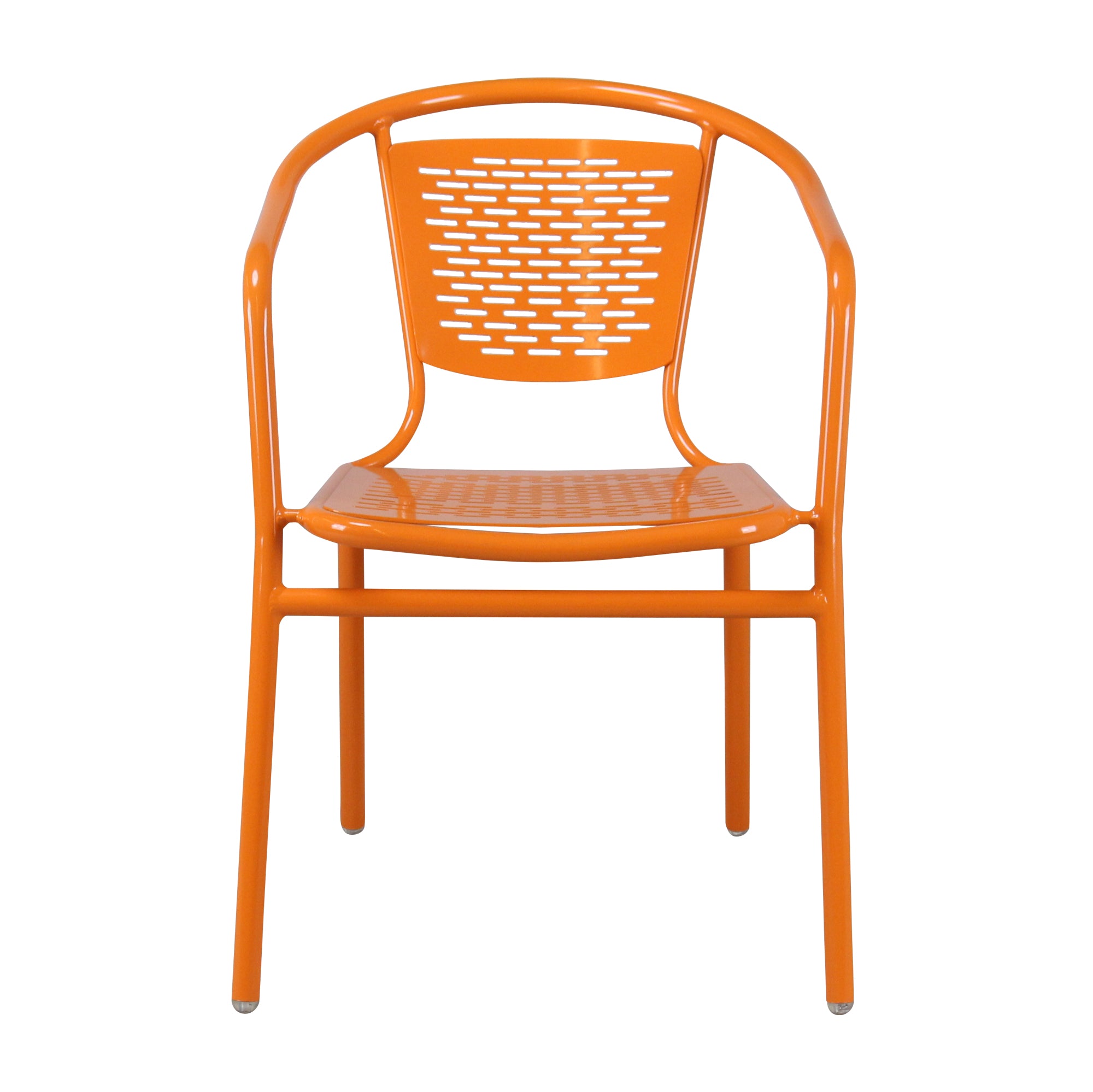 Basketweave Stacking Arm Chair