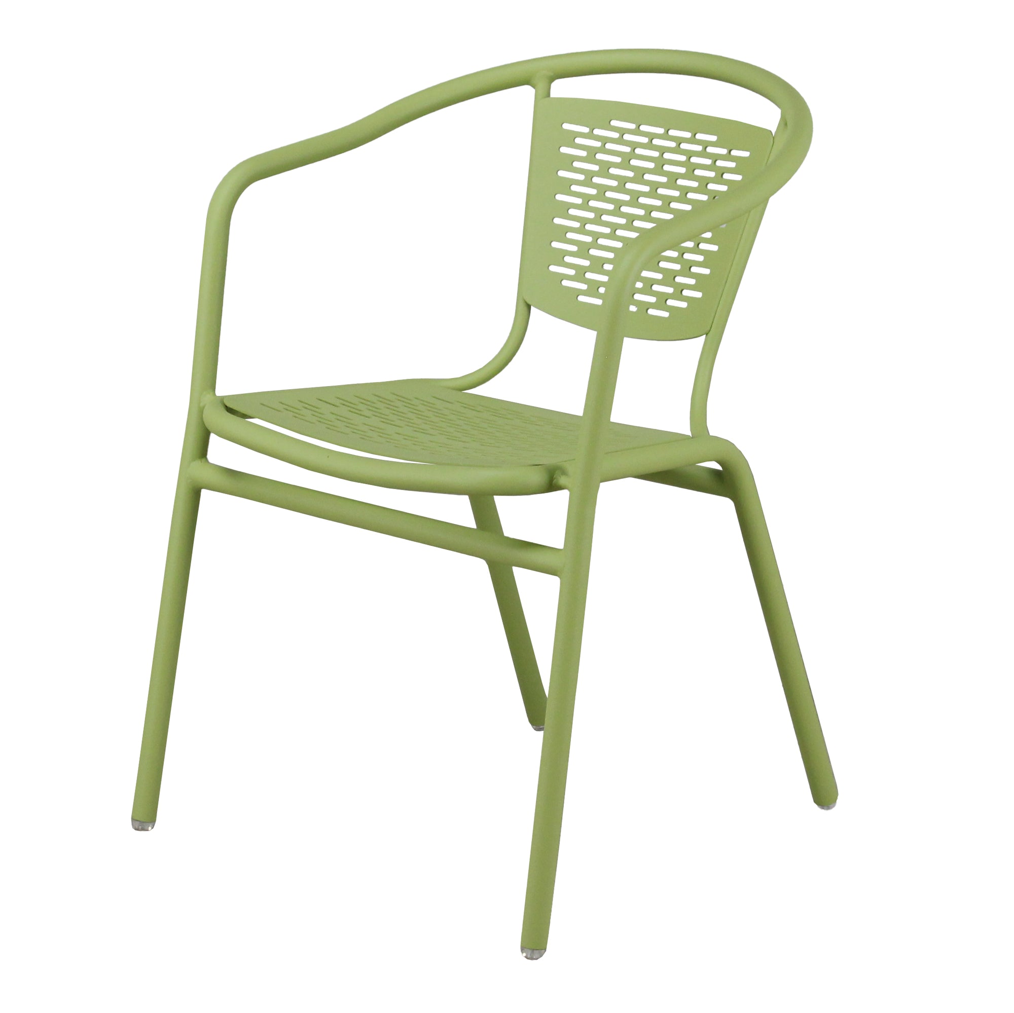 Basketweave Stacking Arm Chair