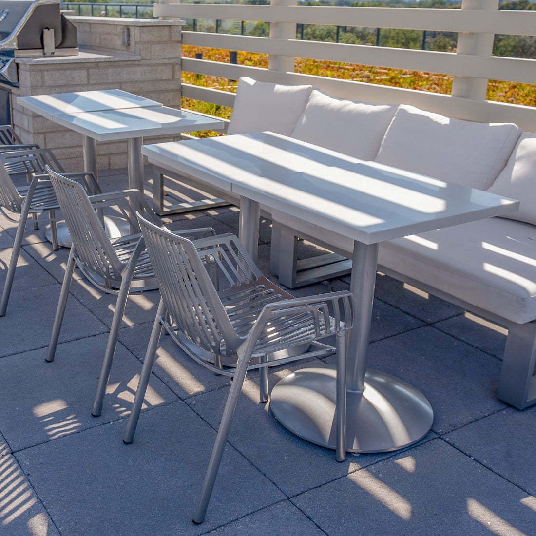 24" Square Solid Surface Table