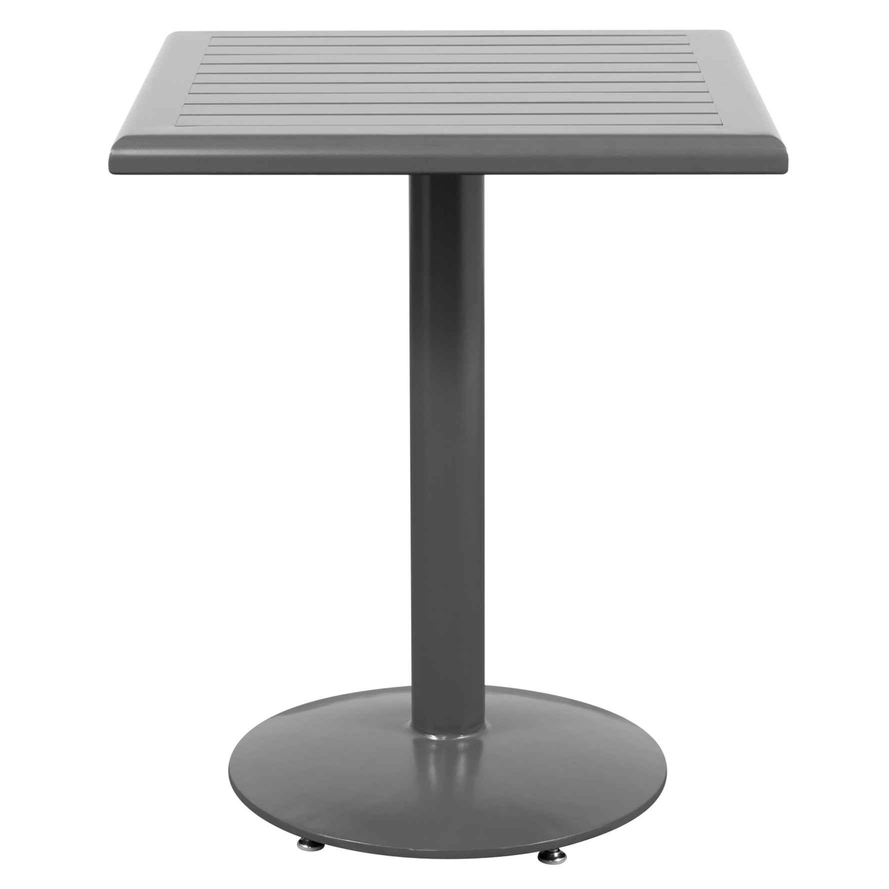 Java Aluminum Slat Table, 24" x 24"