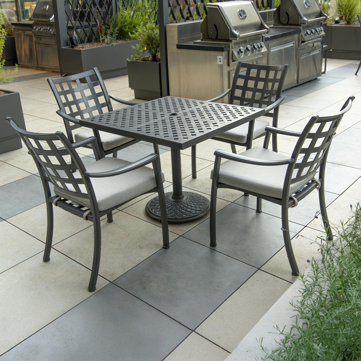 Basketweave Dining Table