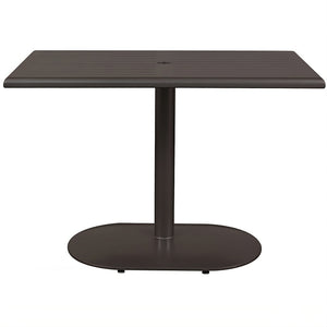 Java Aluminum Slat Table, 24" x 42"