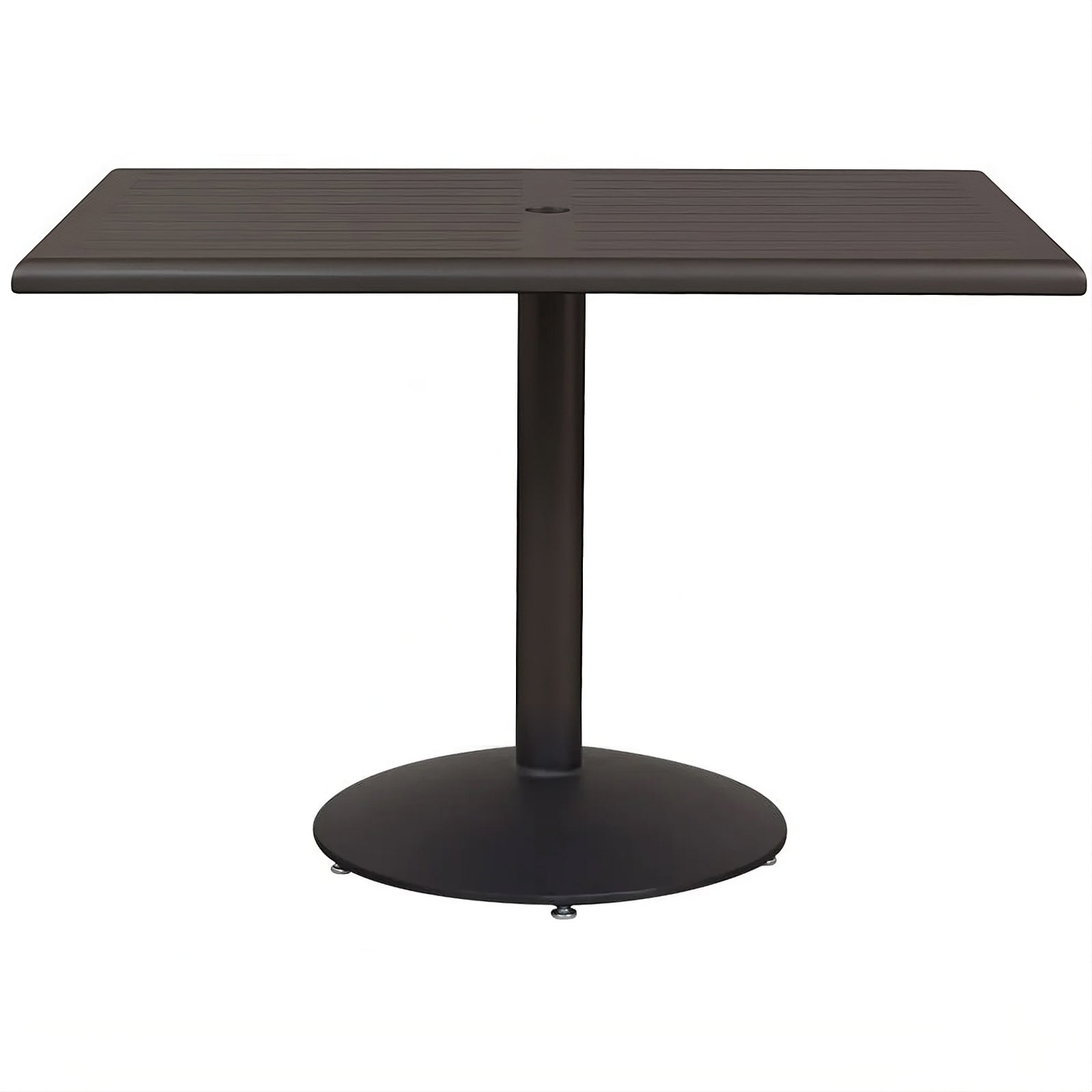 Java Aluminum Slat Table, 24" x 42"