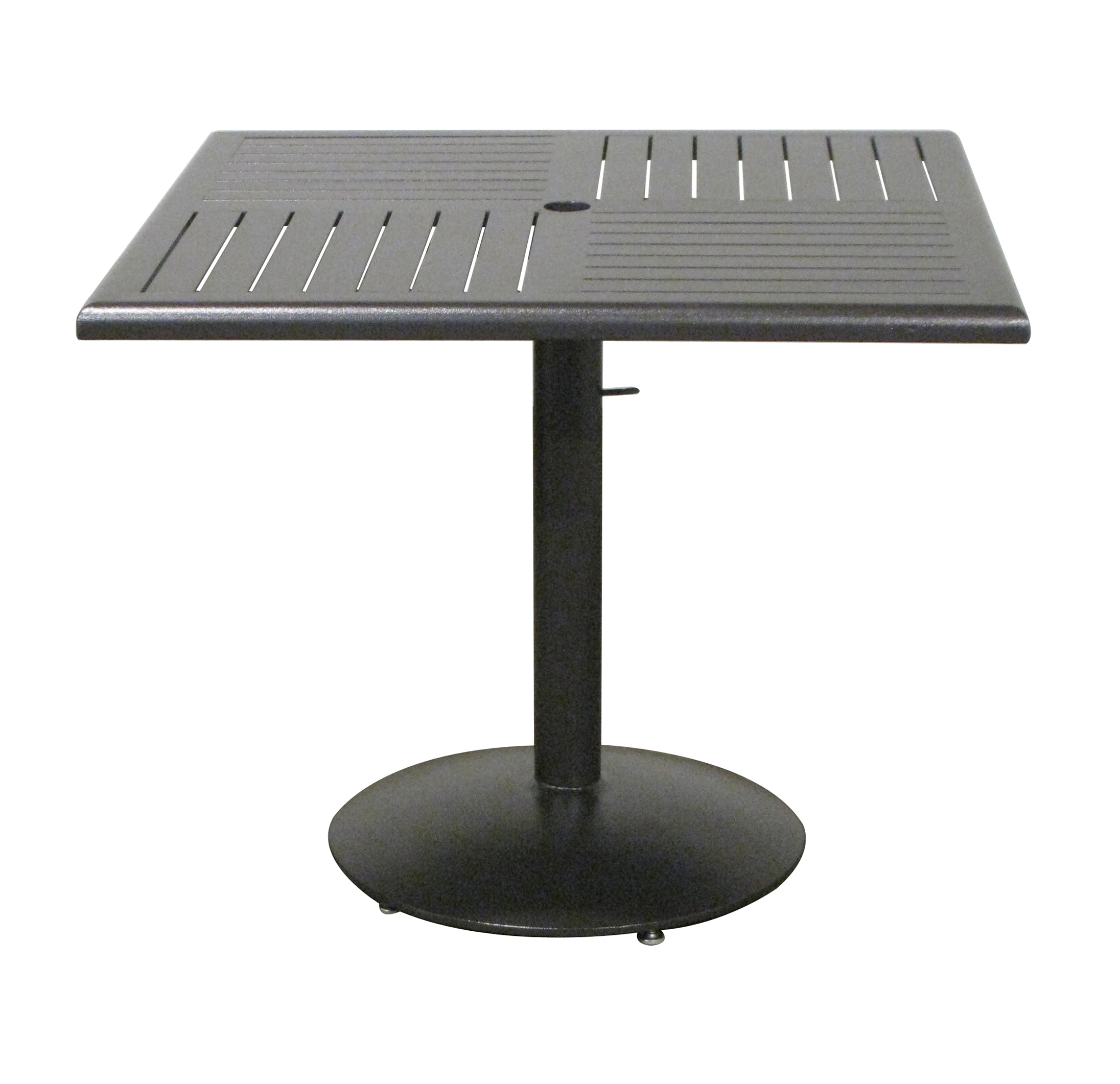 Java Aluminum Slat Table, 36" x 36"