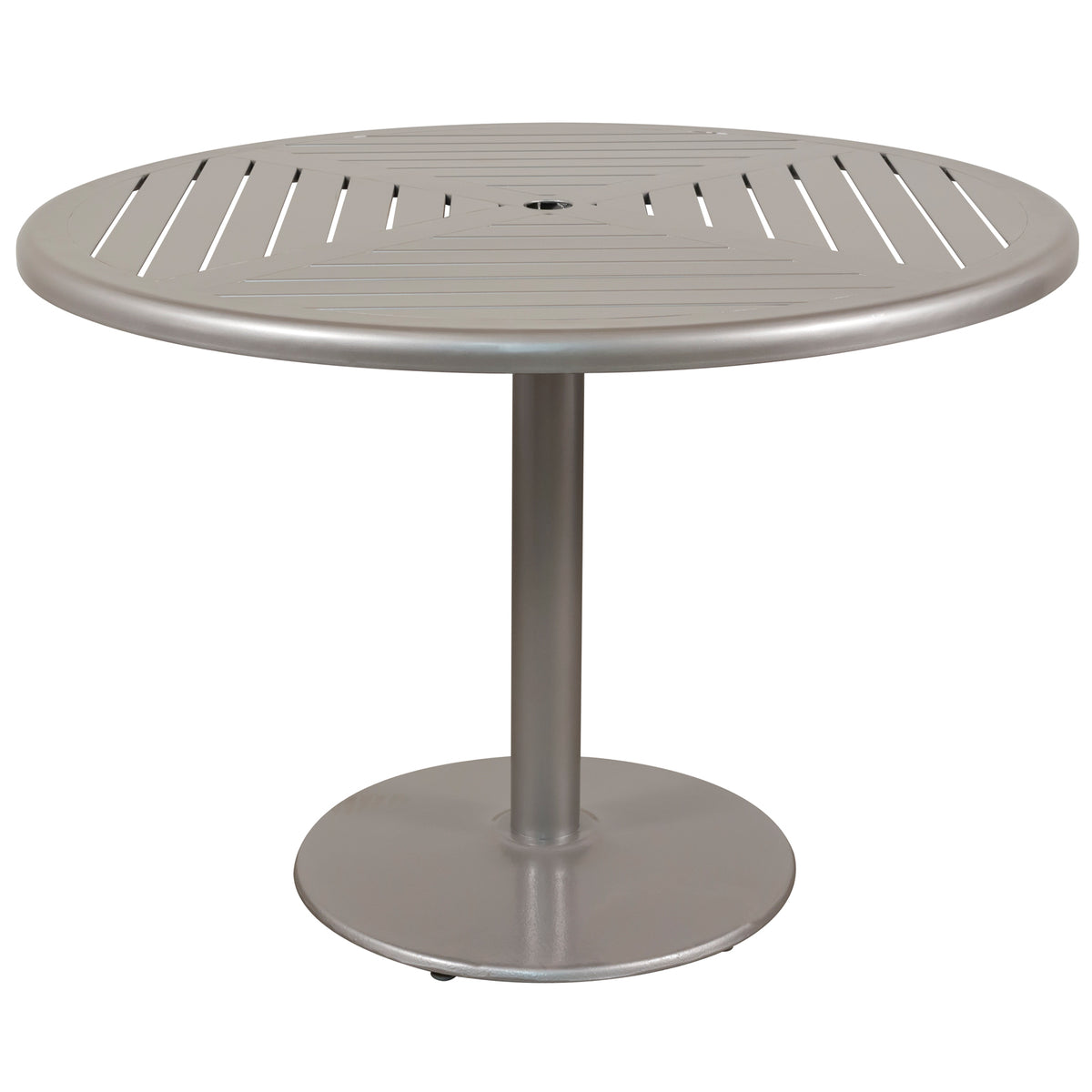 Java Aluminum Slat Table, 42