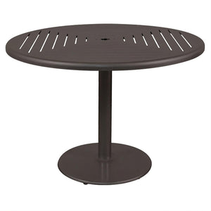 Java Aluminum Slat Table, 42" Dia