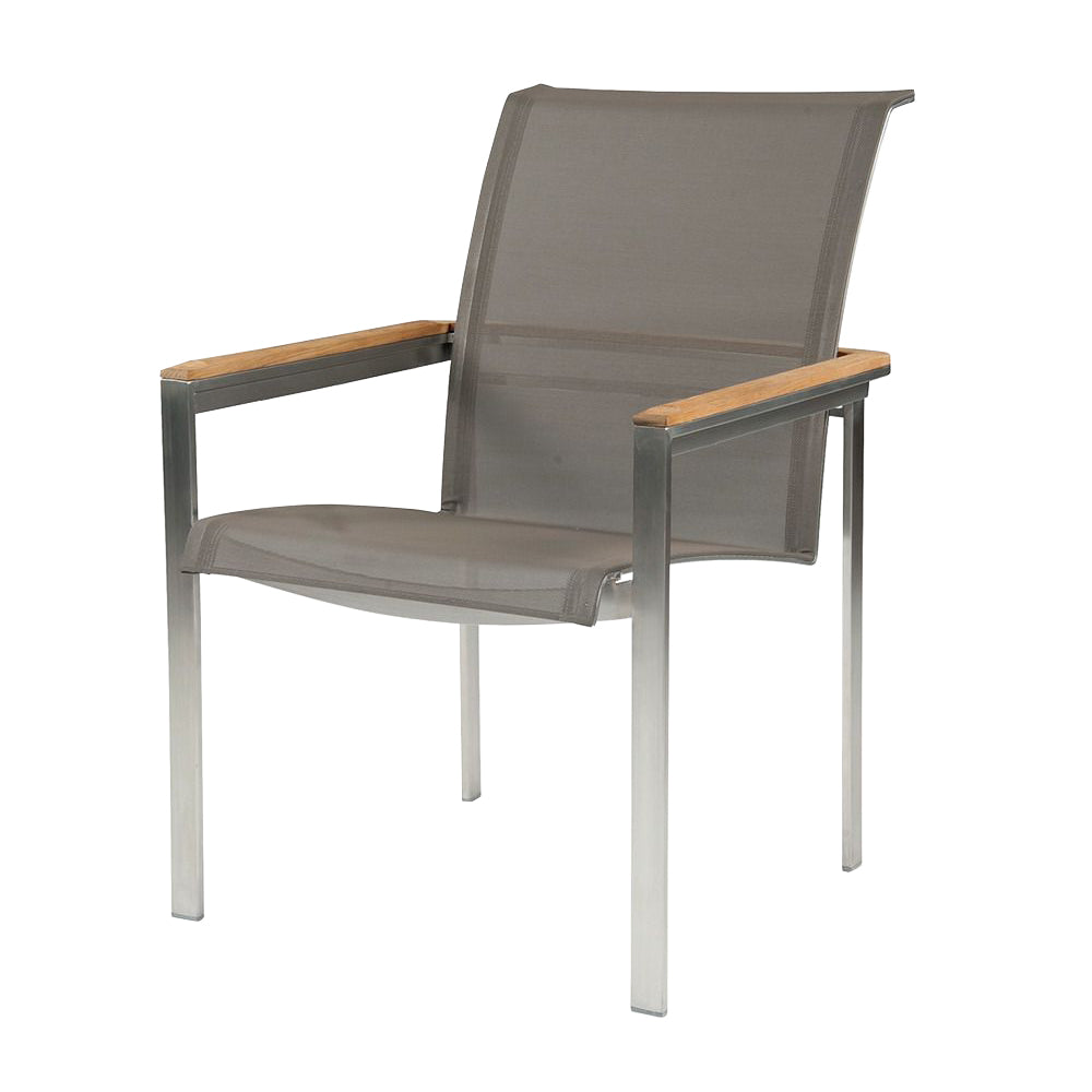 Tivoli Teak and Stainless Arm Chair
