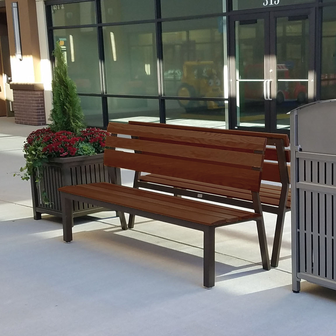 Valencia Bench with Tropical Hardwood Slats
